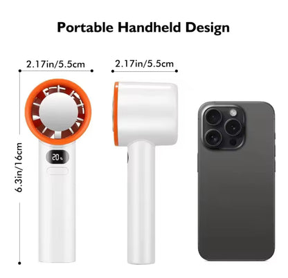 Mini Handheld Fan 120 Speed Portable Bladeless Desktop Fans Rechargeable Instant Cooling With Ice Mode For Men Women New